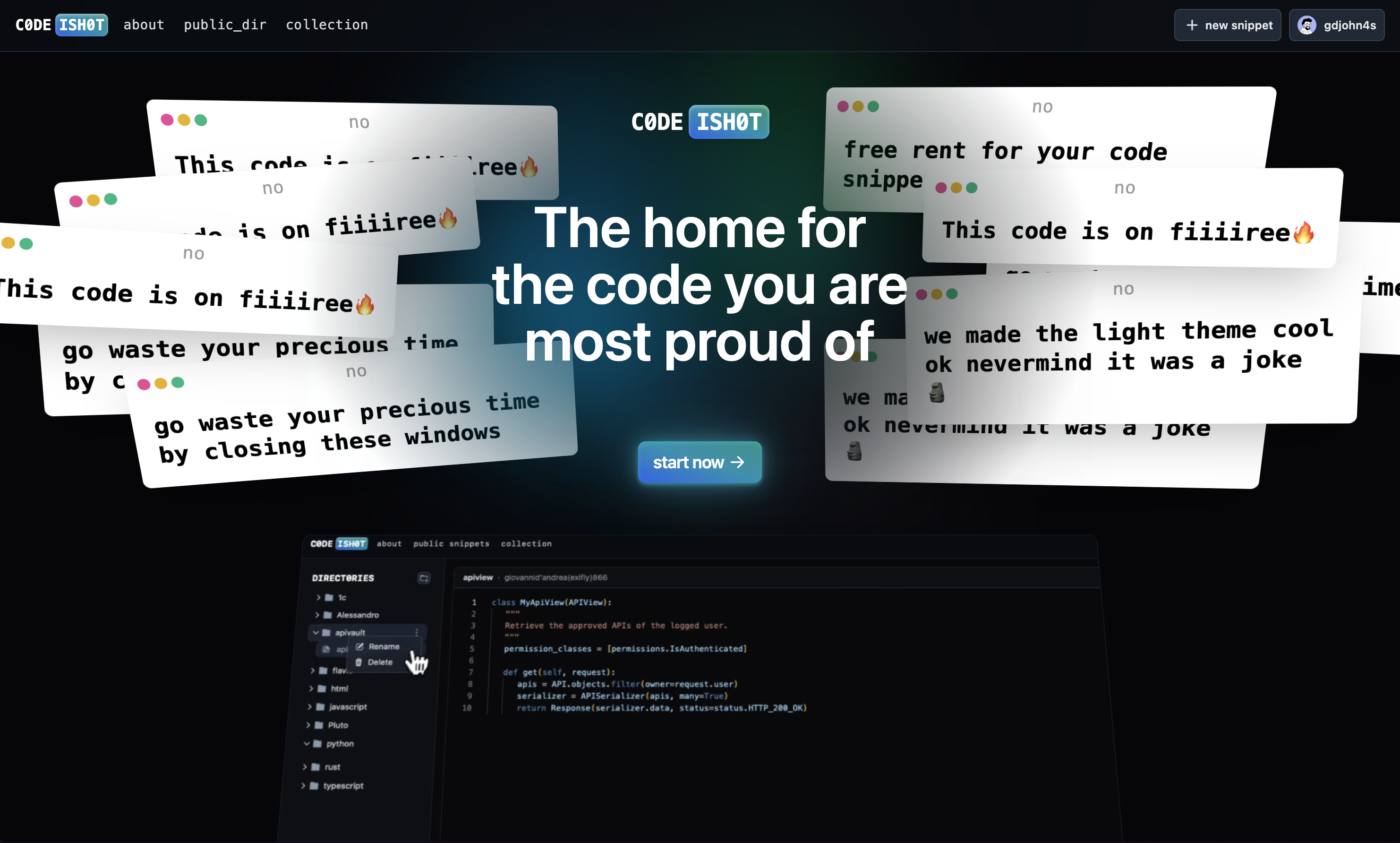 Codeishot
